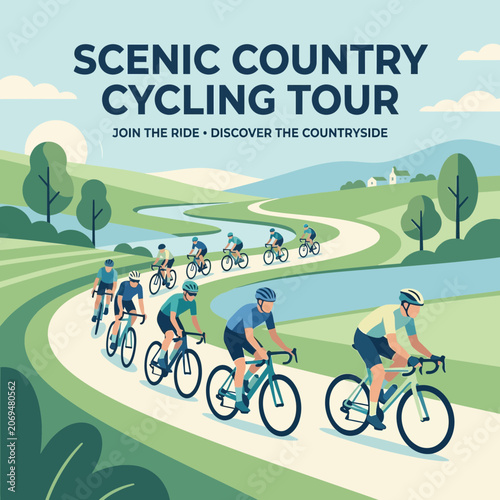 Scenic Country Cycling Tour Adventure Awaiting Riders Across Picturesque Landscapes