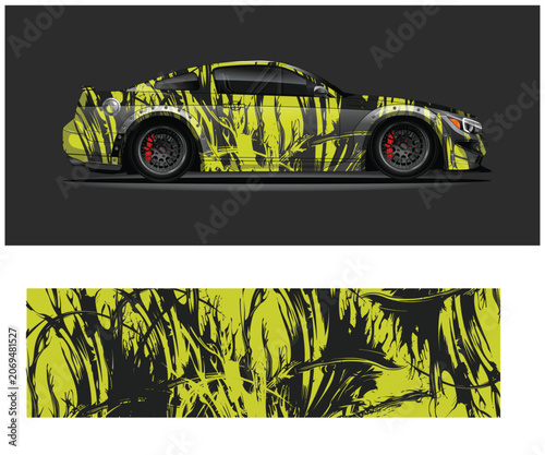 Sport Car Vinyl Wrap Design