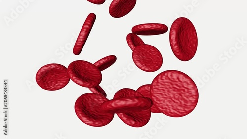 3D Animation of Blood Clot Thrombus Formation Inside Human Artery