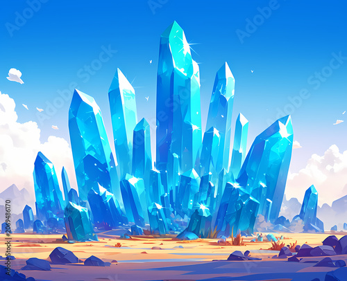 Crystal Fortress in the Sky