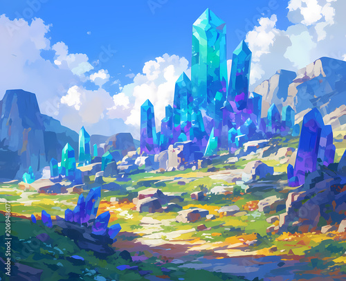 Crystal Kingdom Landscape
