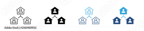 Fotografía Residential Community Icon Set