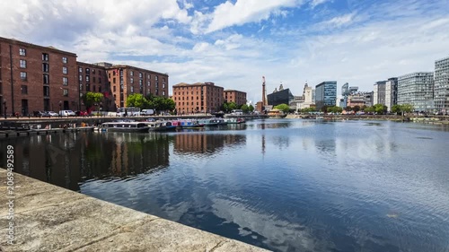 Liverpool Salthouse Dock Skyline Motion Lapse Cityscape
