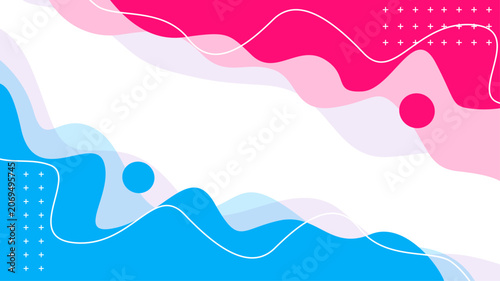 Abstract memphis Shapes Design