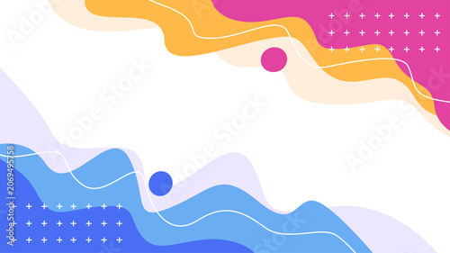 Abstract memphis Shapes Design