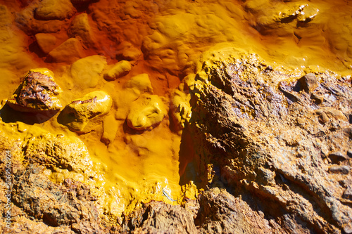 Photography Red water at the Riotinto mines in Huelva, Andalusia, Spain