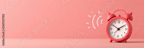 Photo of alarm clock ringing