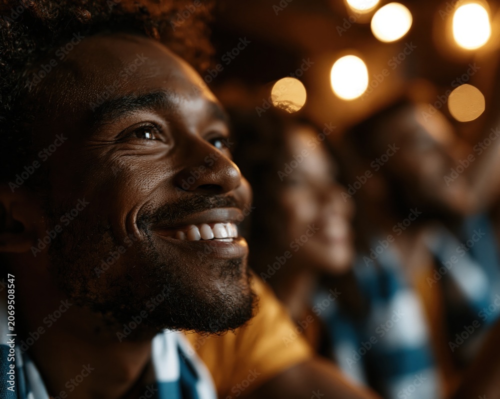 Fototapeta premium Excited Sports Fans Celebrating a Goal During the Match