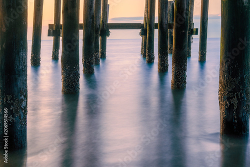 Photos Long exposure photograph of the waterfront at Buckroe Beach in Hampton Virginia