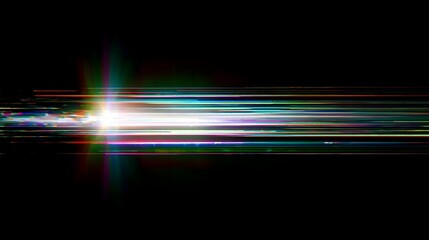 Glitch light leak VHS photo effects highlight glare holographic lens flare flash abstract grunge old retro vintage texture white background overlay background isolated fade preset Stock Illustration