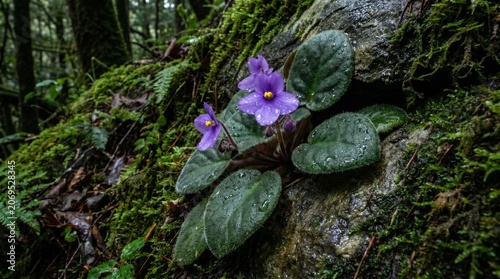 Obraz na płótnie Blooming African violet