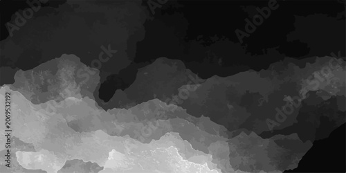 Картината върху платно Abstract Monochrome Swirls A captivating monochrome abstract piece, resembling swirling clouds or turbulent water rendered in varying shades of grey against a stark black backdrop