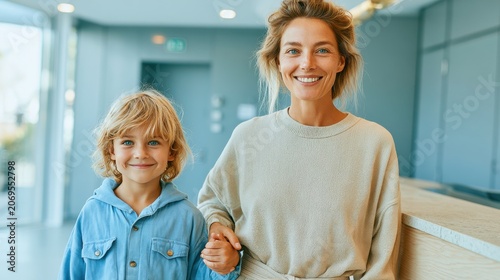 Playful Smiles in a Bright Room