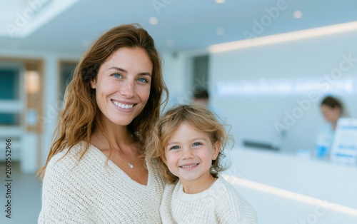 Mother and Child Smiling Together