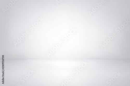 White counter. Countertop background. Abstract empty desk with soft light for product. Simple grey neutral studio backdrop. Horizon line texture. Gray gradient tabletop. Shiny bg. Vector illustration