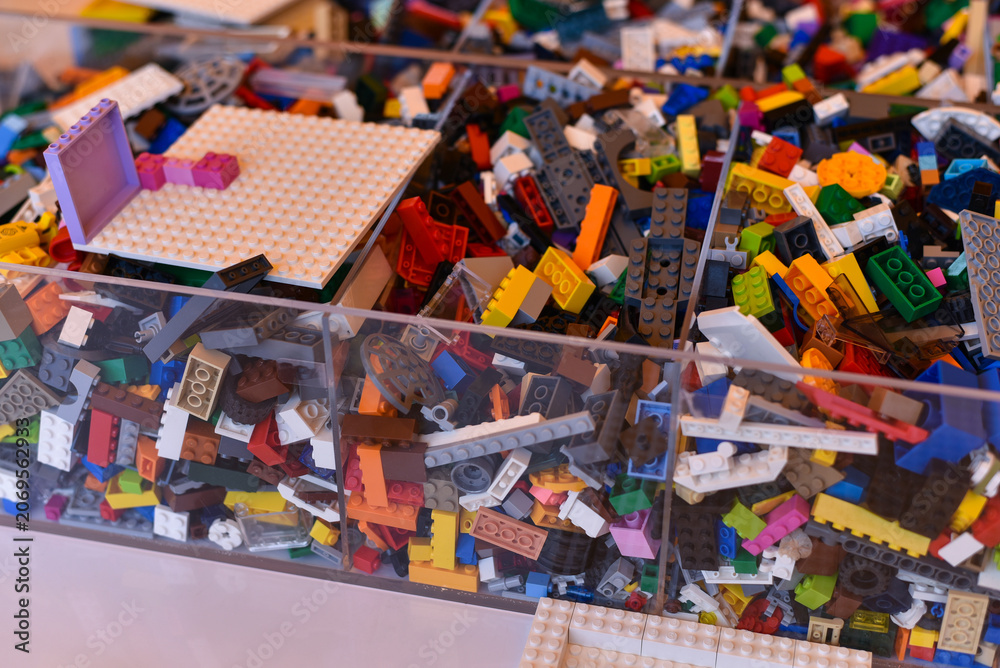 Obraz premium background of colorful Lego blocks 