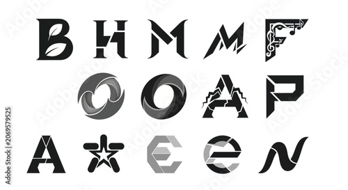 Collection of Modern Abstract Logos and Monograms