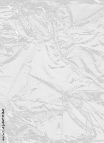 Фотография Close-Up Crumpled Plastic Wrap Texture PNG