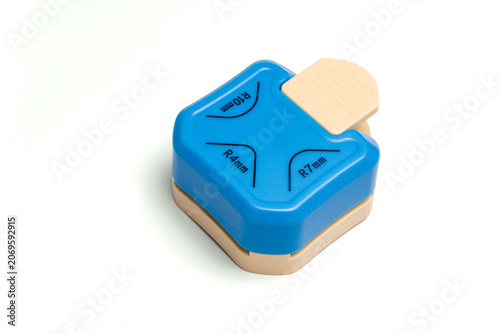 Three Hole Paper Punch Isolated On White Background