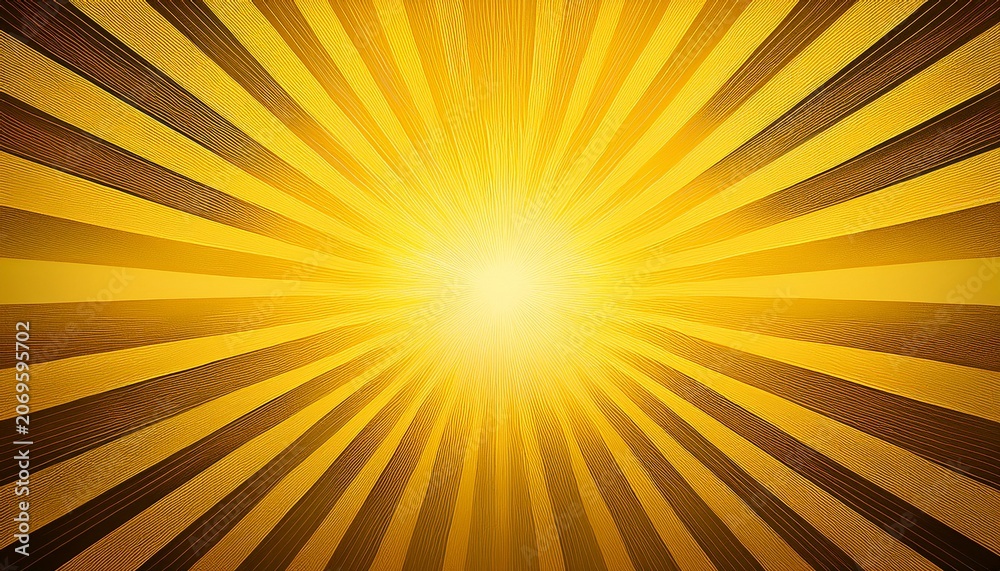 Obraz premium Yellow Sun Burst Abstract Background