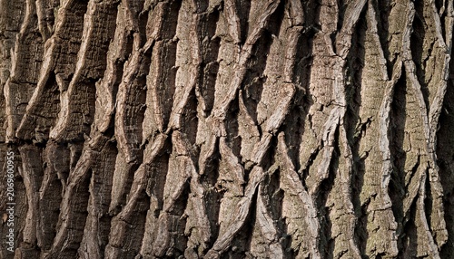 An Old Oak Tree Bark Texture