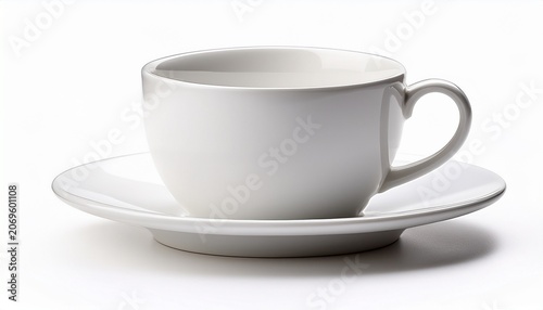 White Ceramic Coffee Mug Isolated On A White Background