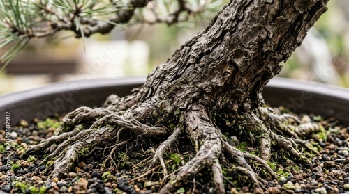 tree roots in the garden