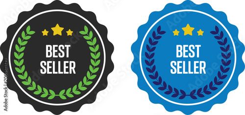 Bild auf Leinwand Best seller badge
