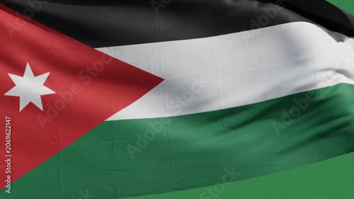 Waving flag of jordan