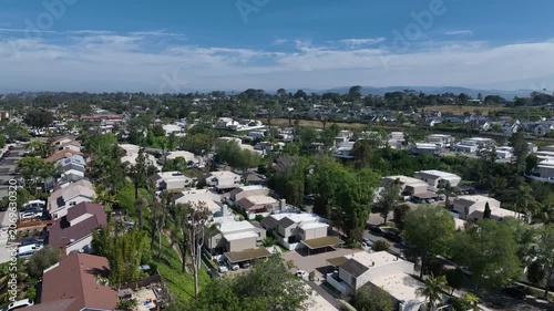Aerial view of Cardiff by the Sea, usually referred to as Cardiff, is a beach community in the incorporated city of Encinitas in San Diego County, California