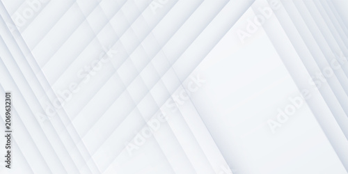 White background neumorphic abstract, Digital technology connect, cyber information communication, innovation future tech data, internet network connection, Ai big data, blue line dot illustration 3d