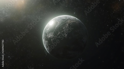 Planet Earth, sunrise, space, cosmic dust, science fiction, background, environment, exploration, concept art