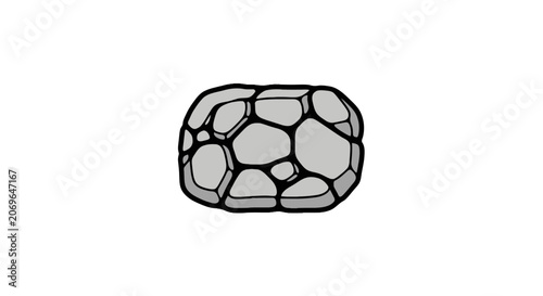 Soccer ball black and white illustration.