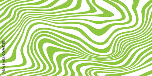 Foto Abstract light green and white wavy lines background