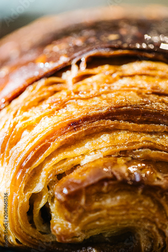 Fotografie Pain au chocolat close up