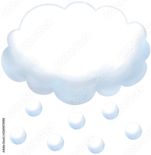 Snow cloud clipart Weather icon PNG transparent background