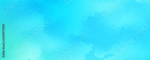 Schilderij op canvas Vibrant turquoise gradient background