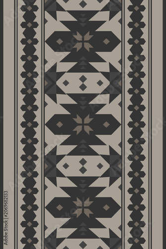 Southwest native seamless pattern ethnic tribal Aztec geometric Navajo Native American fabric earth tone design vector for textile printing