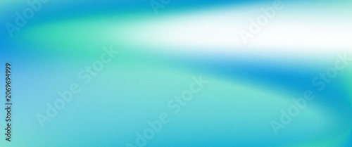 Cuadro en lienzo Amazing Blue Green Blur Gradient With Grainy Noise Texture