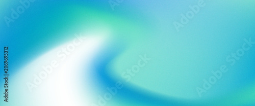 Cuadro en lienzo Amazing Blue Green Blur Gradient With Grainy Noise Texture