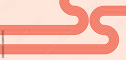 Dynamic championship banner design with athletic track lanes and energetic abstract elements.
