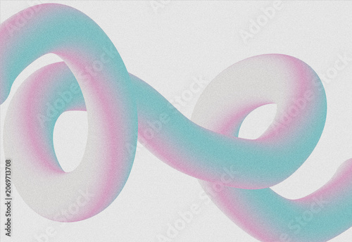 Abstract 3D Gradient Ribbon Background