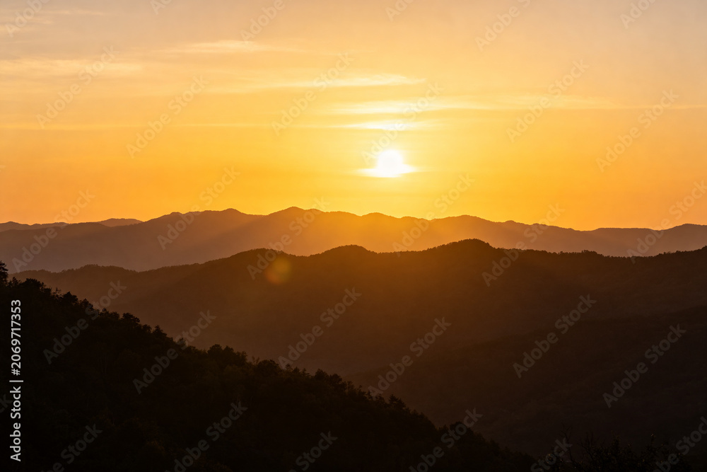 Fototapeta premium Sunrise Sunset Natural Scenery