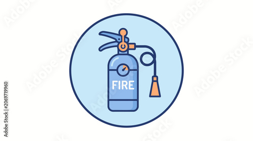 Fire Extinguisher Safety Equipment Device.