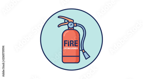 Fire Extinguisher Safety Equipment Device.