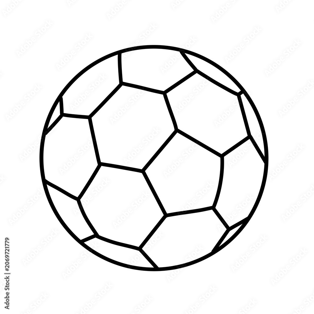 Naklejka premium Soccer football world cup line art icon set with stadium trophy and floral pattern vector