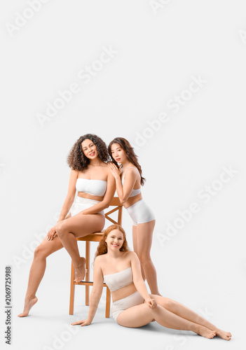 Young body positive women i...