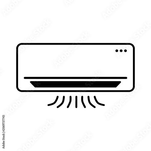 Air Conditioner Indoor Unit Outline Icon