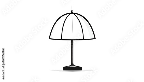 Fotografie Simple Desk Lamp with Shade.