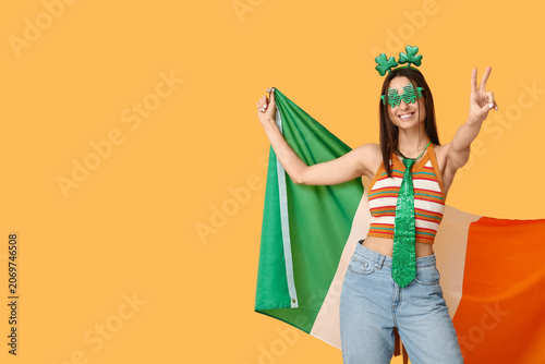 Beautiful young woman with ...